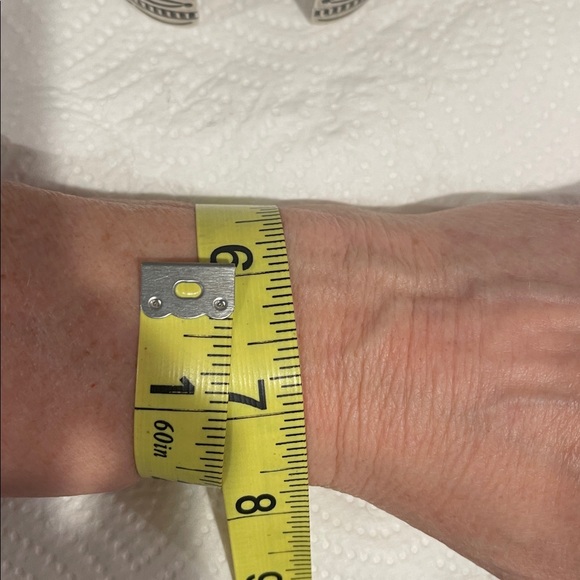 *Price Firm* Sterling Silver Lapis Lazuli Cuff by Navajo Happy Piasso - Picture 8 of 13